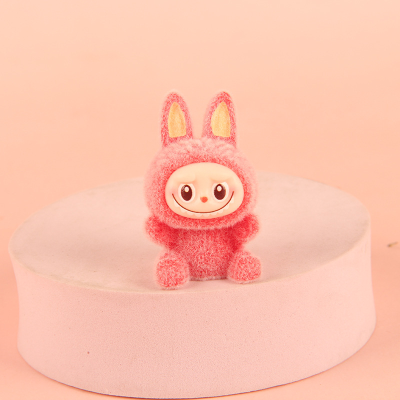かわいいトレンディな植毛ラブ布羊の装飾品樹脂 diy ジュエリーアクセサリー人形マイクロ風景小さな装飾品ギフト|undefined