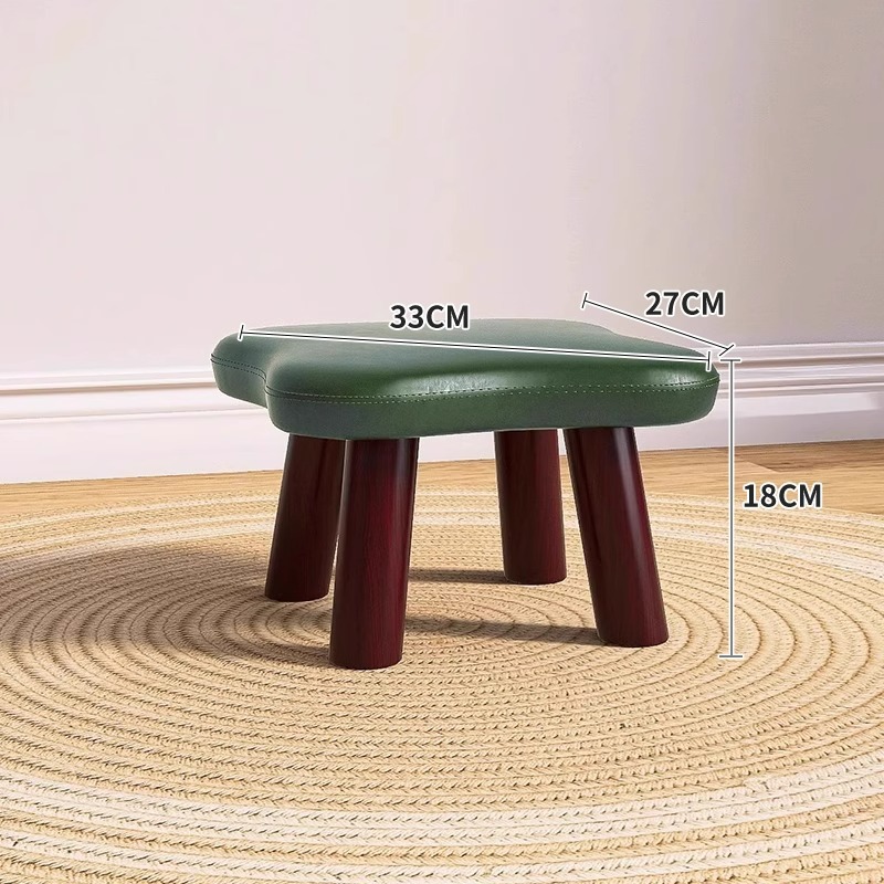 Taburete pequeño taburete bajo doméstico fuerte y duradero sofá taburete de sala de estar creativo para niños pequeño banco de puerta para cambiar zapatos taburete asiento muelle