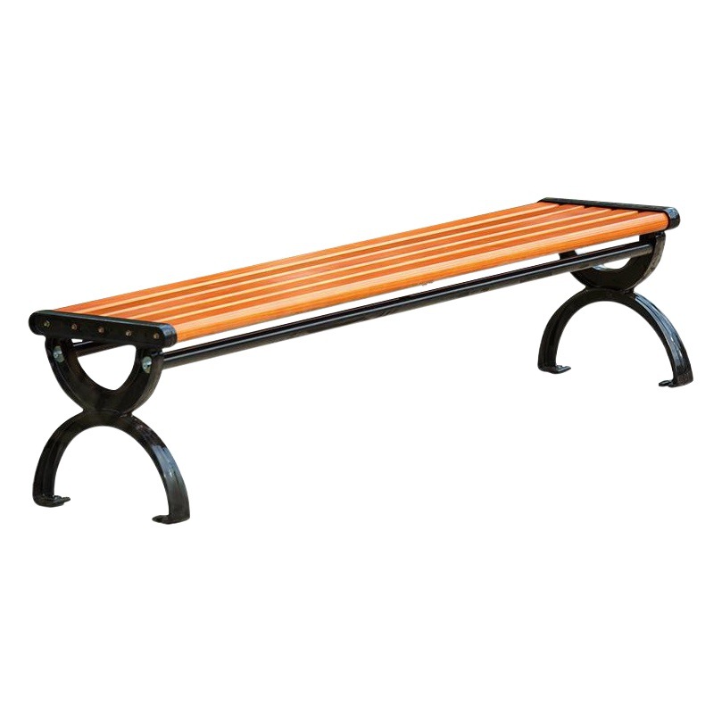 Park Chair Outdoor Bench Plastic Wood Stainless Steel Pineapple Grid Anti-Corrosion Solid Wood Outdoor Park Leisure Community Bench