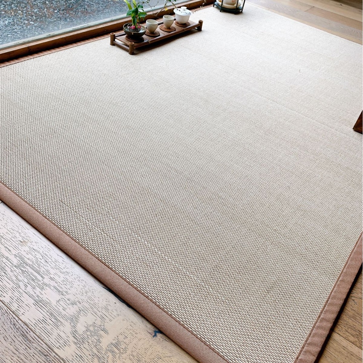 竹席地毯 卧室榻榻米主编中式客厅地垫 日式房间满铺飘窗垫