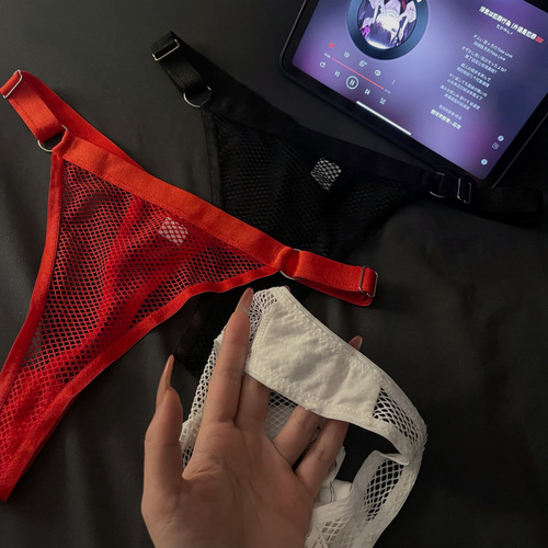 European and American style sexy mesh underwear for women's sports pure desire simple hot girl hollow breathable naked sense seamless women's briefs