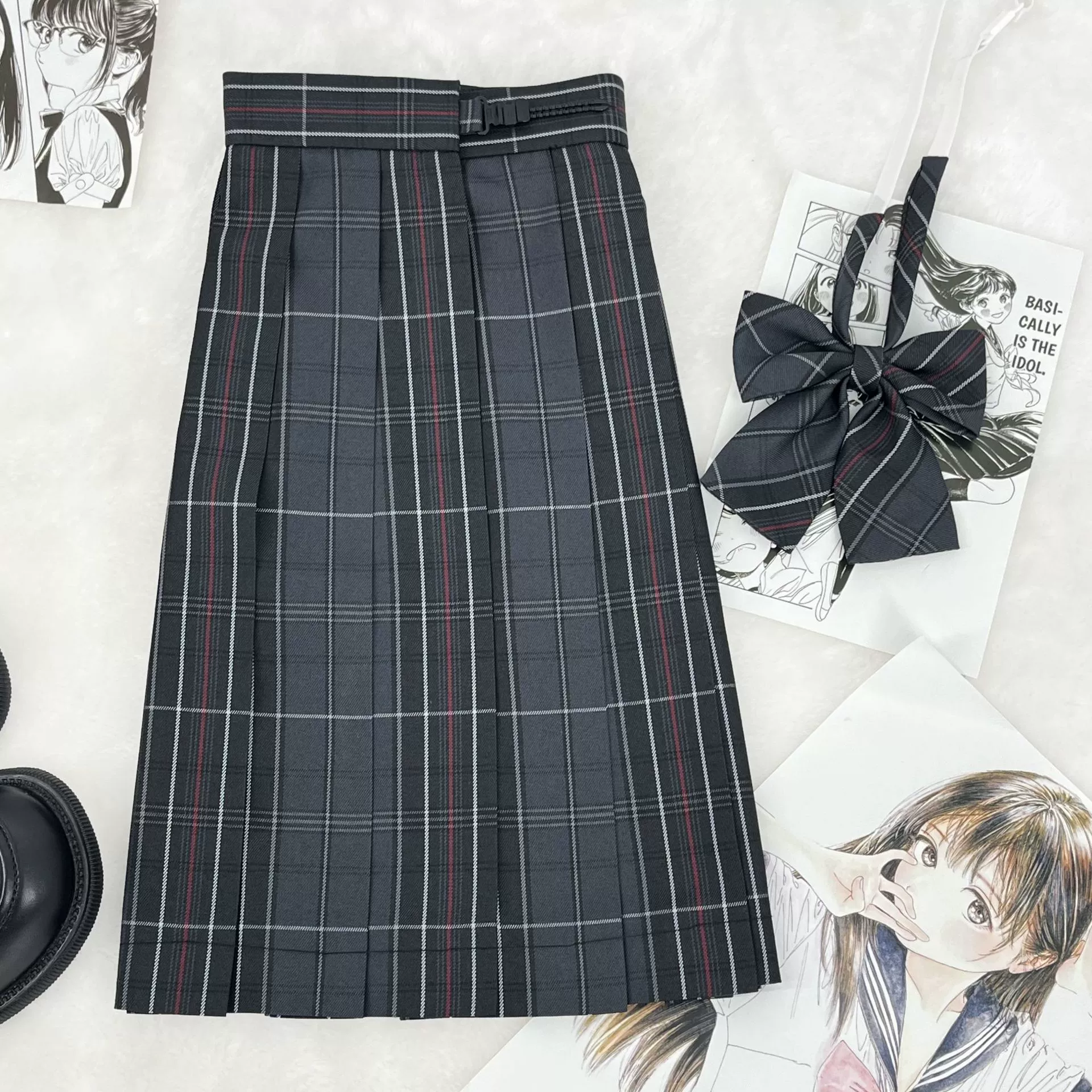 [Xuan Mo] JK униформа юбка с высокой талией, тонкая юбка, юбка, юбка, плиссированная юбка