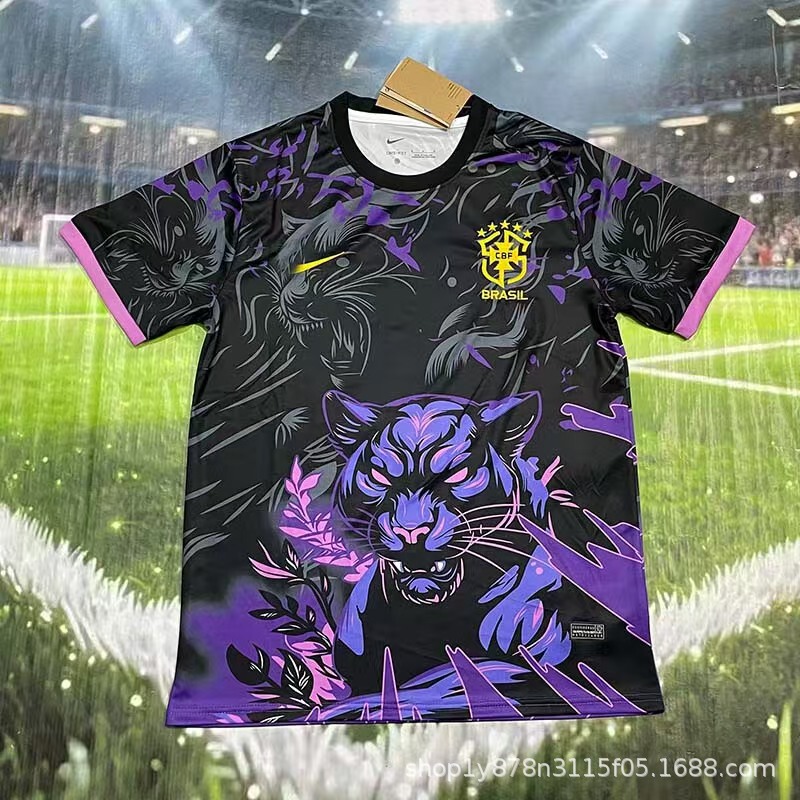 New Brazil Team Brazil World Cup Sportswear National Team Jersey Short-Sleeved T-Shirt Cross-Border Shipping New Brazil Team Brazil World Cup Sportswear National Team Jersey Short-Sleeved T-Shirt Cross-Border Shipping