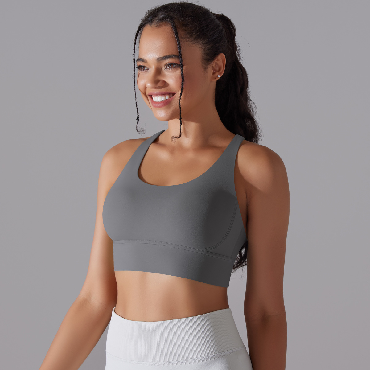 127g Weight Sleeveless Sleeve Length Nylon, Spandex Fabric Type Short Top Length Halter Crisscross Tank Tops Type Fitness, Yoga Occasion U Neck Neckline Solid Color Pattern Sports Style Sports Solid Color Nylon Spandex U Neck Active Tops Halter Crisscross Tank 167
