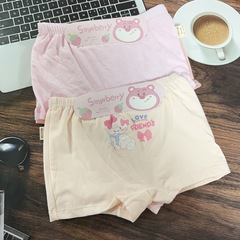 子供用パンツ女性ブランド Qianqudou ソフトで通気性のあるモーダル 2 カード紙子供と女の子のボクサーブリーフ卸売