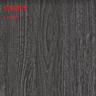 俊马高档PVC装饰膜炭烧熏木11144