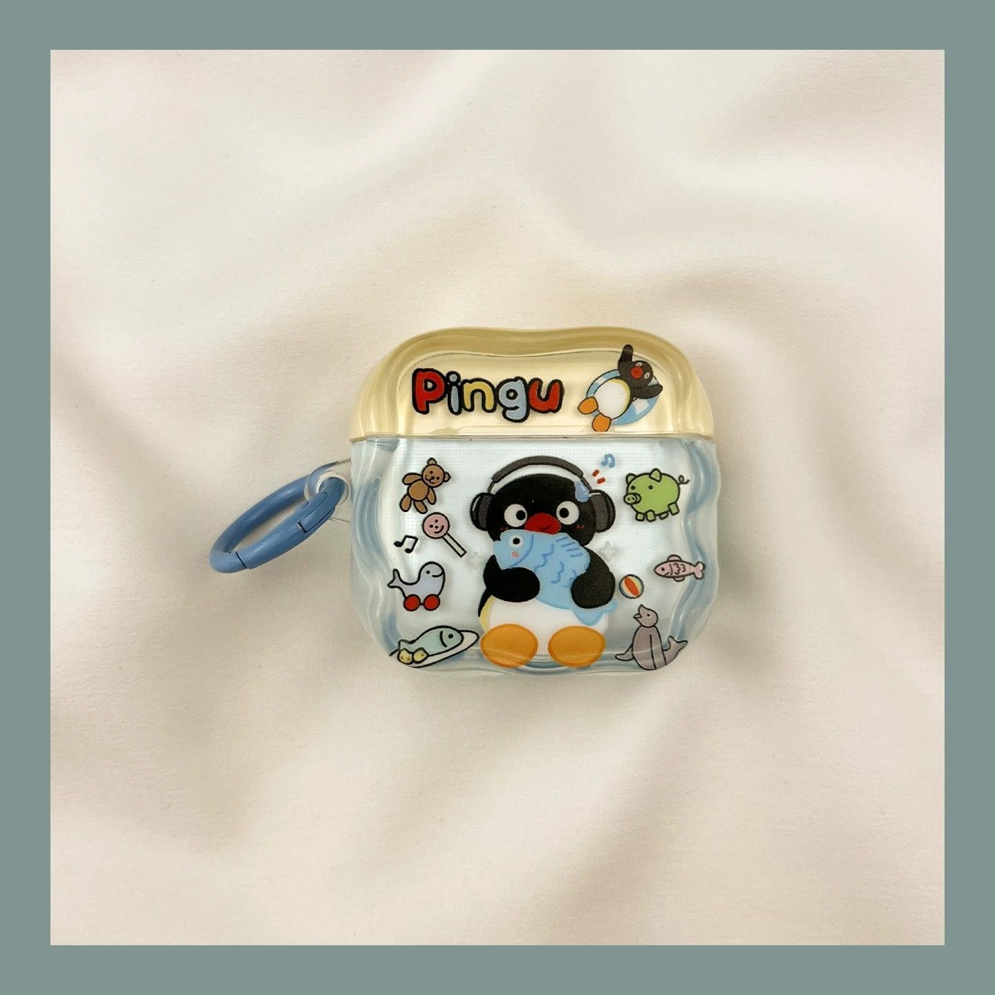 Uso de auriculares pingU Penguin para airpods4 generación Apple caso Bluetooth pro2 generación 3 generación caso de auriculares