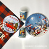 Christmas set, tableware for elderly, layout suitable for photo sessions