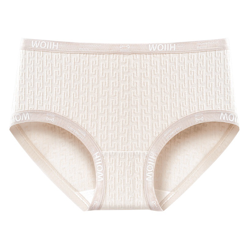 Suave algodón jacquard piel-friendly mediados de cintura de las niñas de alta elástica estilo deportivo puro algodón antibacteriano entrepierna cómoda cadera-envuelto ropa interior otoño e invierno nuevo