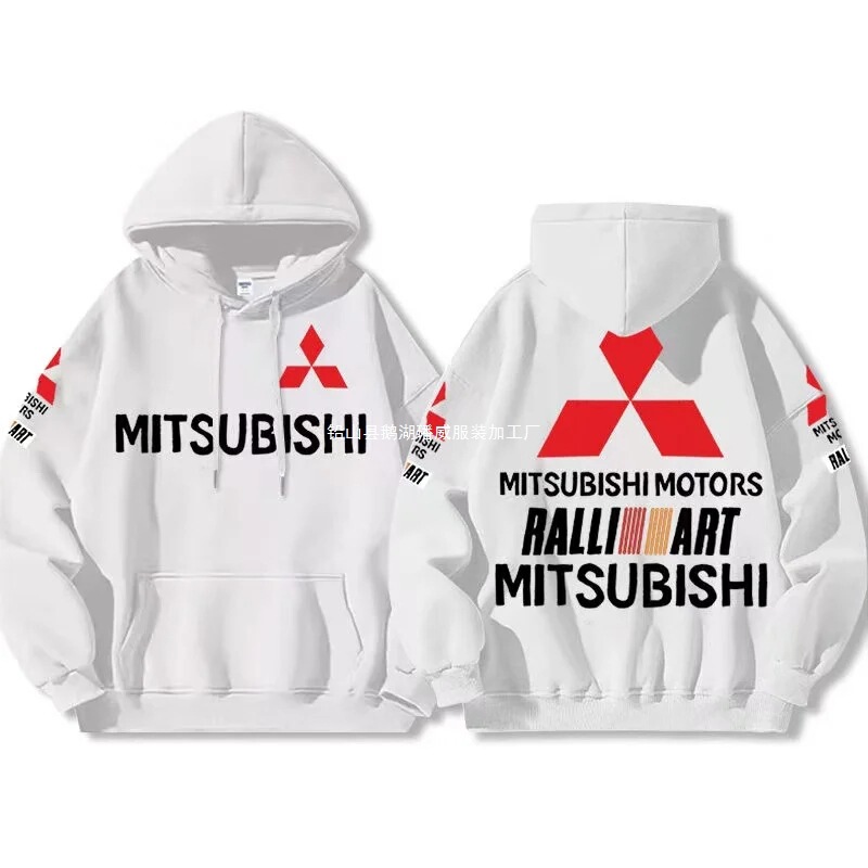 Factory Direct Sales Mitsubishi Racing Sweatshirt Men's Autum Evo Modified Car Jdm Printed Hooded Sweatshirt Wholesale