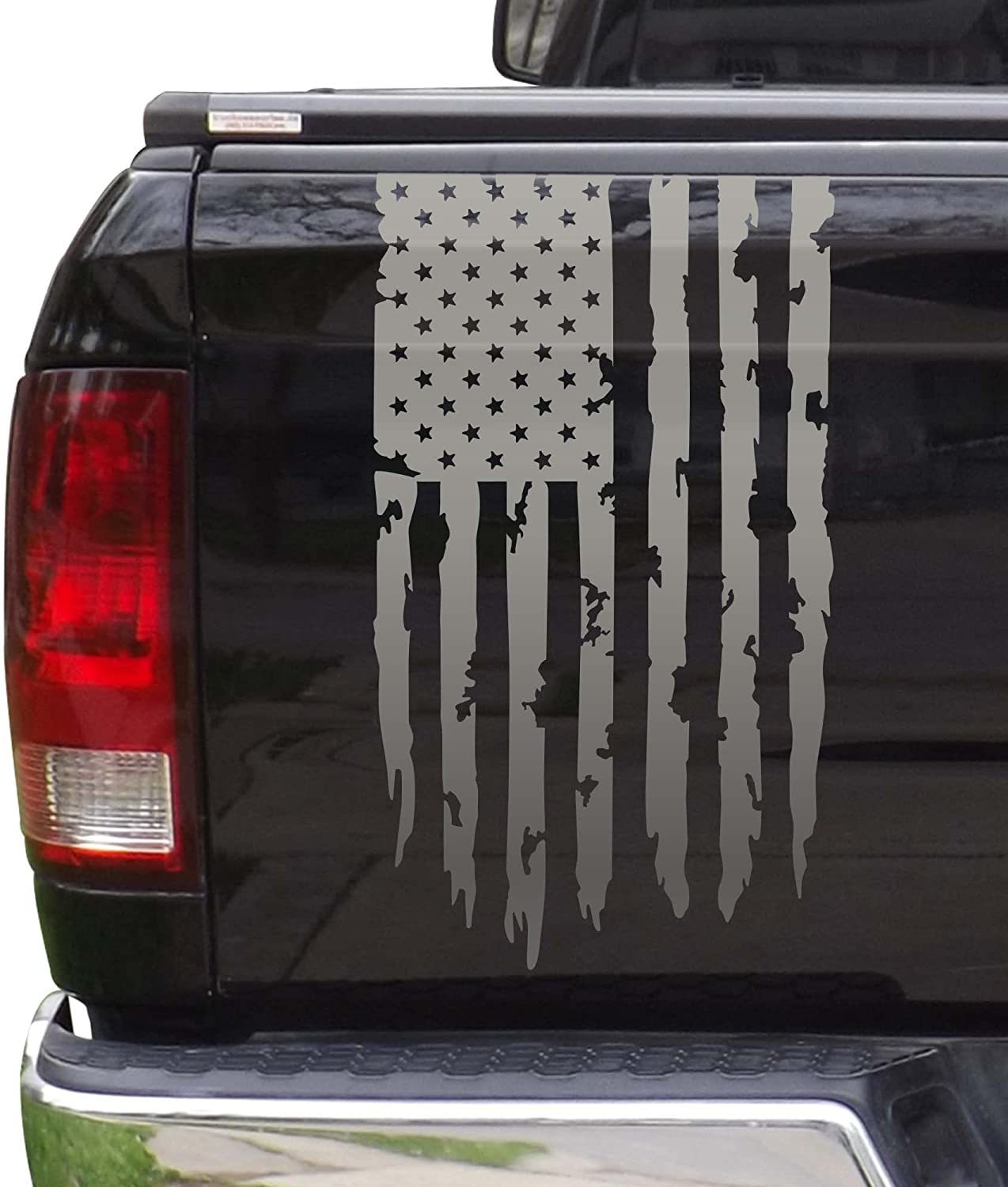 Bandera americana camioneta coche bandera pegatina camión bloque trasero grande roto vinilo calcomanía personalización