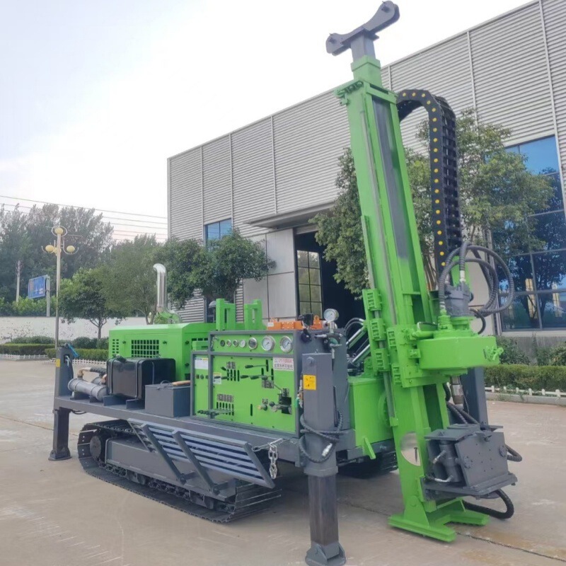 Fully Hydraulic Rope Core Drilling Rig, Crawler-Type Metal Exploration Core Drilling Rig, 1000m Core Exploration Sampling Machine