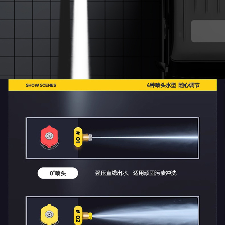 Household car washing machine 220V high pressure water gun portable high-power portable commercial car washing and washing artifact cleaning machine
