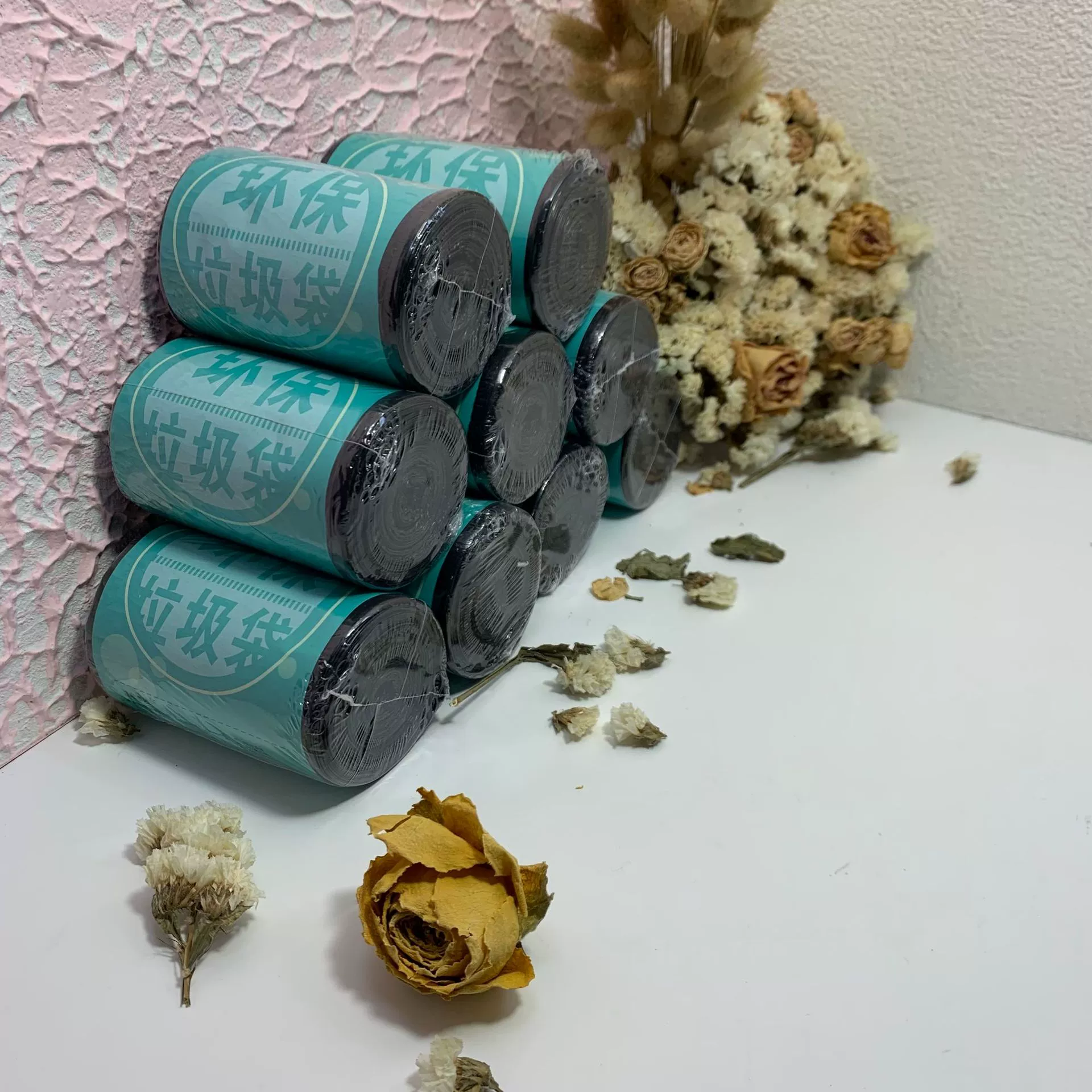 Мешок отброса домочадца плоского рта полиэтиленового пакета 7237 метки частного назначения Устранимый черный для комнаты и ресторана