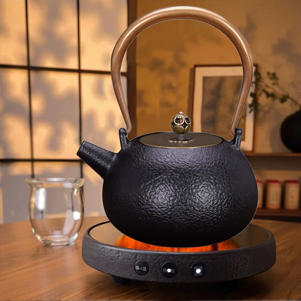 T0 cast iron model + plain iron kettle
