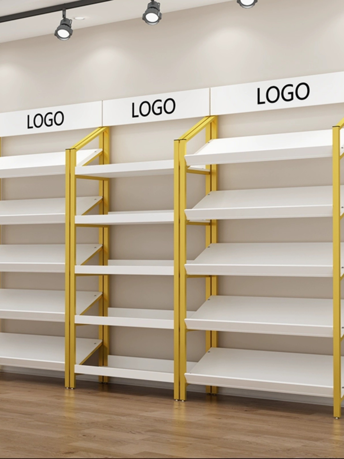 鞋店货架展示架商场礼品化妆陈列置物架红酒衬衣包包鞋架展柜其s^