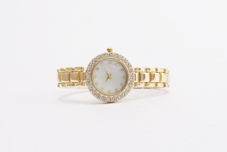 55g Weight Tempered Glass Mirror Material Alloy Strap Material Watch Classification Pointer Display Type Jewelry Buckle Buckle Style Round Dial Shape Daily Occasion Quartz Movement Geometric Pattern All Seasons Season Women's Gender Simple Style Style Simple Style Geometric Jewelry Buckle Quartz Watch Women's Watches 10