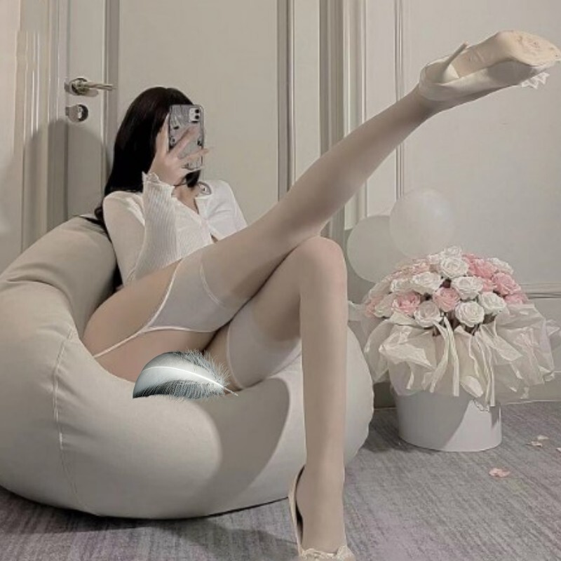 H-Style Suspender Stockings, One-Piece High-Elastic Pantyhose, Sexy Long Ultra-Thin Stockings for Tall Individuals