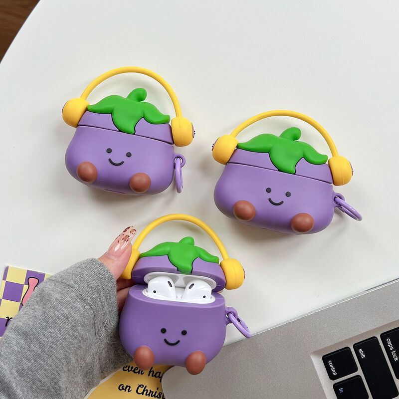 For Apple Airpods4 Bluetooth Headset Protective Case Pro2/3 Generation Cartoon Silicone Soft Case Cute Personality Warehouse