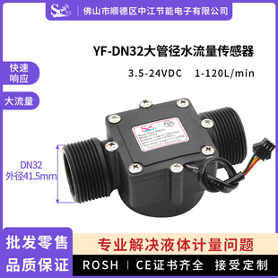 1.25inch Garden Irrigation Industrial Flow Meter Water Flow Sensor Large Pipe Diameter Large Flow Hall Sensor