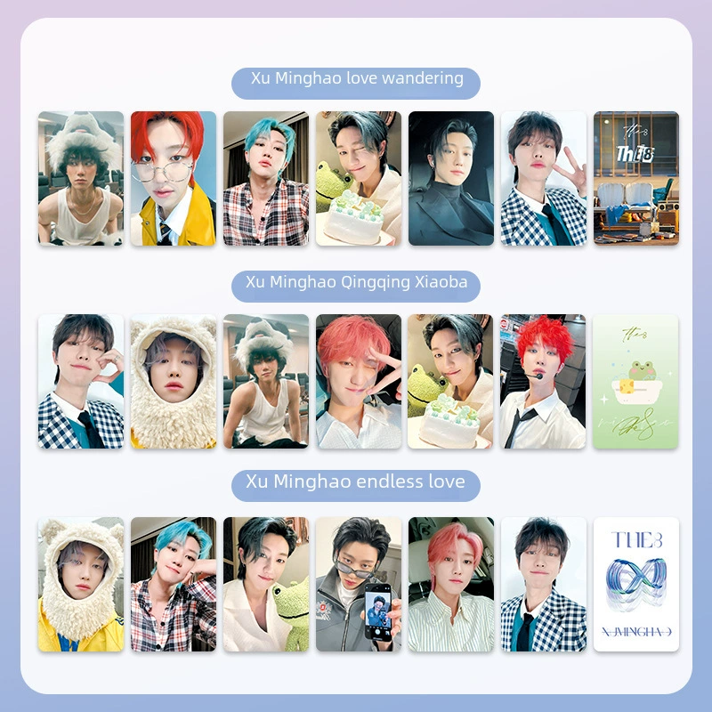 K-pop mini photo card set (Seventeen style) — 6-photo designs, 30-style collectible cards
