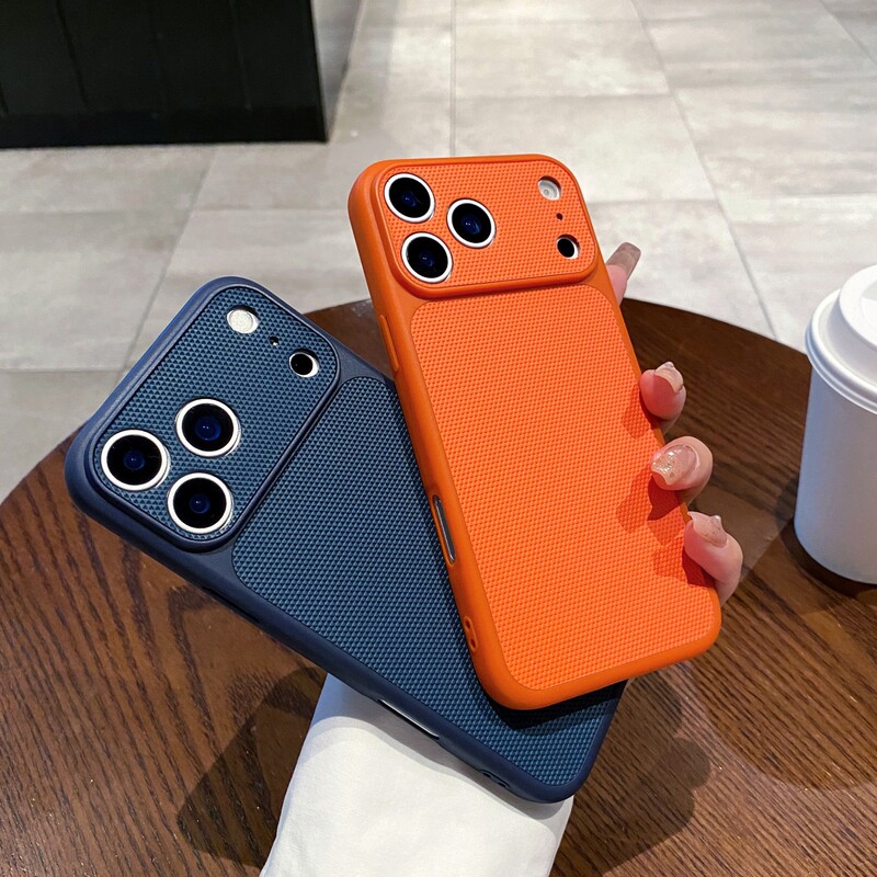 Suitable for Apple 17Promax Mobile Phone Case with Large Window 16Promax Diamond Pattern 15 Simple Men and Women 14 Internet Celebrity 13