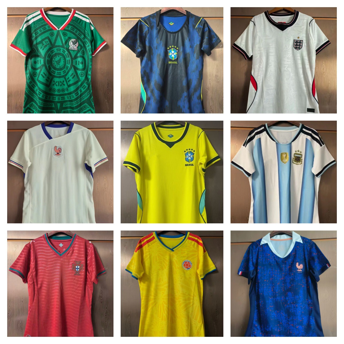 2627世界杯赛季女装足球服巴西葡萄牙墨西哥德国意大利西班牙球衣