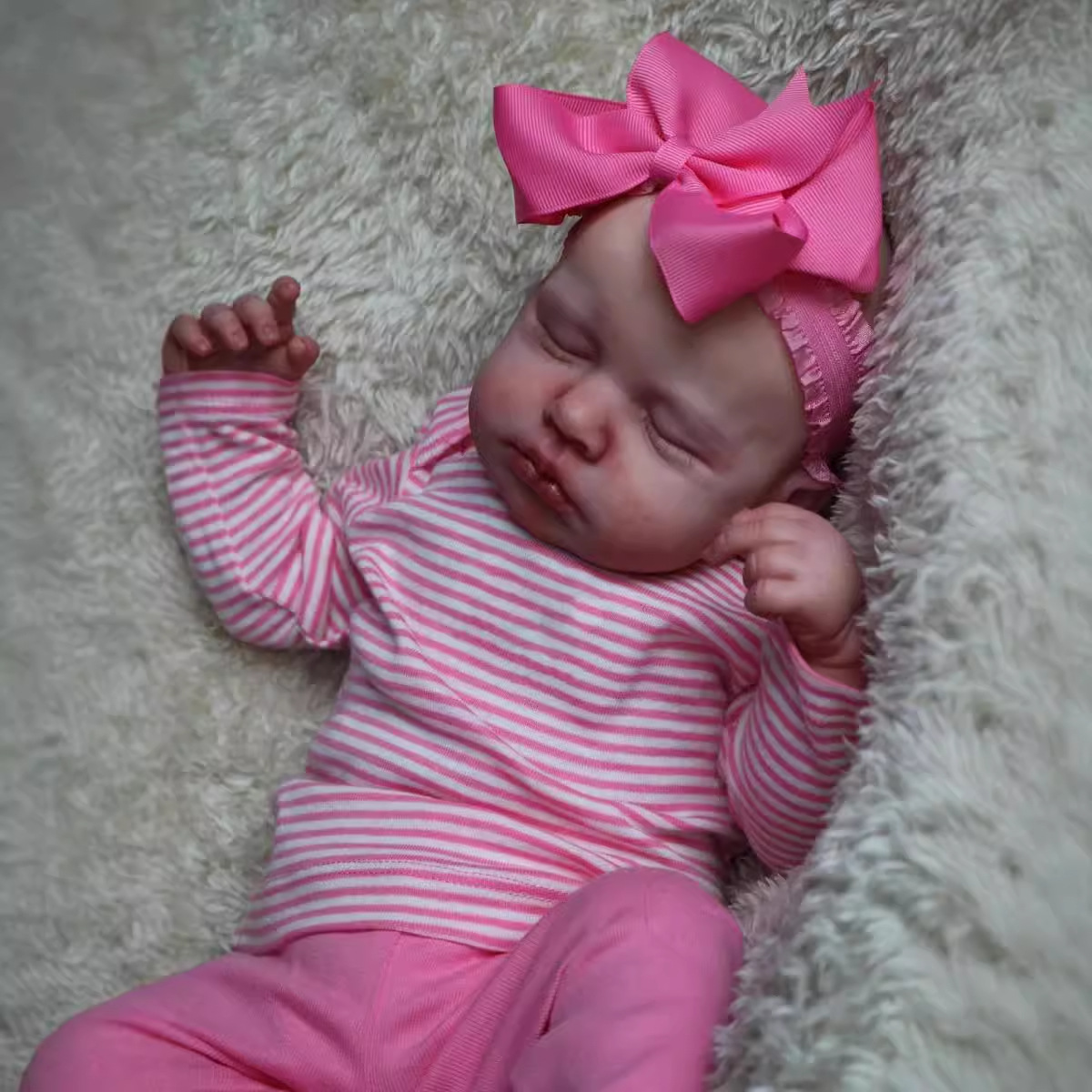49cm tela cuerpo simulación renacimiento muñeca Loulou transfronterizo e-commerce suministro de una sola pieza de entrega