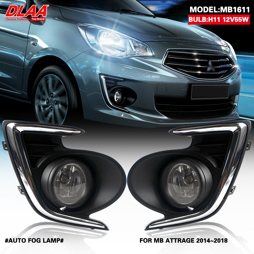 Aplicable a Mitsubishi 14 / 15 / 16 / 17 / 18 nuevo conjunto de lámpara de niebla delantera ATTRAGE lámpara de niebla lámpara de barra de luz diurna