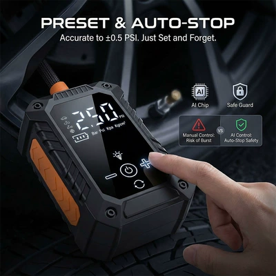 inflator, multifunctional tire emergency – Hava nasosu
