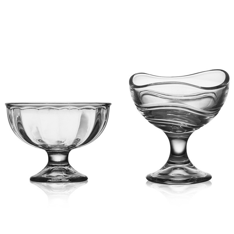 Taza de helado al por mayor taza de jugo taza de té de leche de vidrio taza de postre taza de helado creativo batido taza de helado