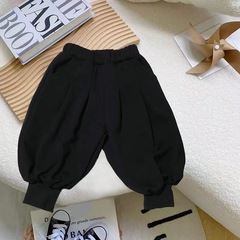 寶寶春裝休閒褲子一件代發2024春秋新款男女童寬鬆燈籠長褲兒童褲