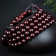 文玩手链印度小叶紫檀佛珠8mm手串老料爆满金星高油老料108颗男女