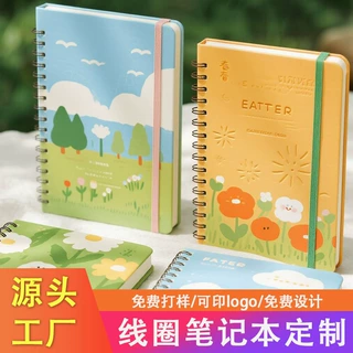 高颜值定制线圈笔记本学生手账本卡通ins风学生线圈本跨境批发