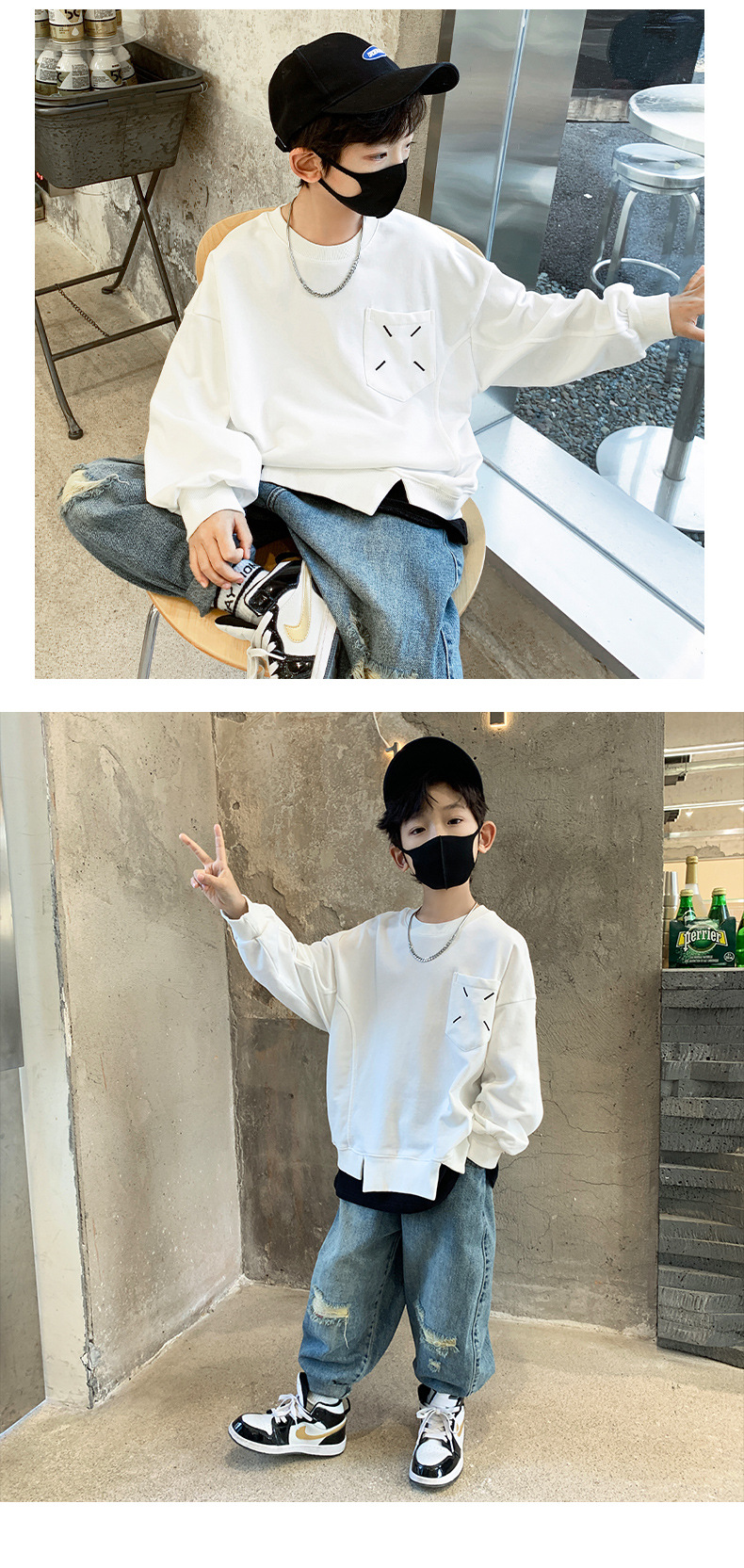 男童炸街卫衣秋装2023新款儿童春秋款上衣中大童秋季打底衫帅气潮详情11