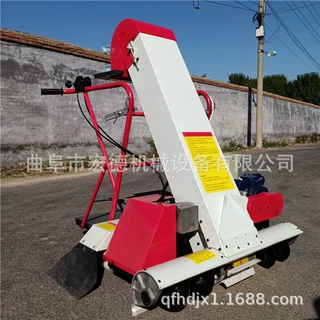 粮食收集灌袋机 晒场小麦玉米装袋机 汽油自走式扒谷机
