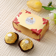 2粒费列罗盒子空盒德芙巧克力盒子瑞士莲包装盒订婚结婚喜糖盒空