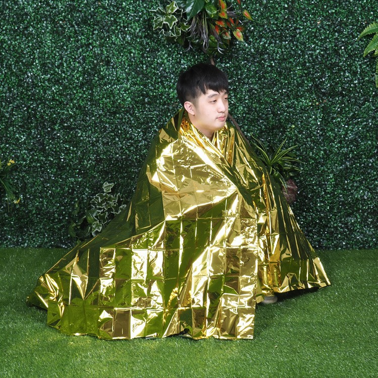 麦里PE救急ブランケットマラソン野外防寒救命ブランケット厚手緊急使い捨て保温ブランケット卸売り