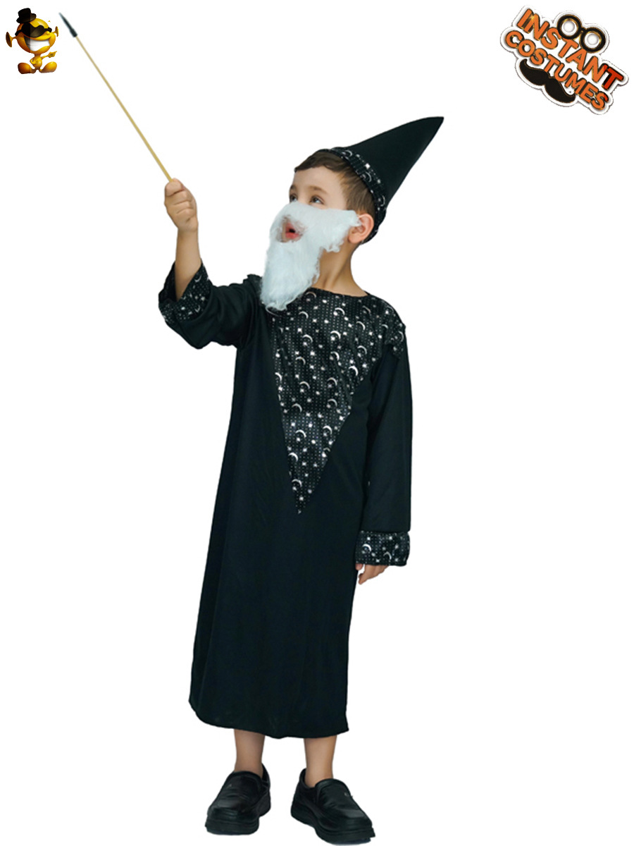 Niño pequeño negro Faraón robe misterioso cos traje Halloween carnaval partido juego traje mascarada