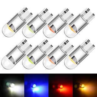 T10 Glass Fully Translucent Led Car Light T10 Width Light Cob Car Bulb Modification Accessories Led License Plate Light