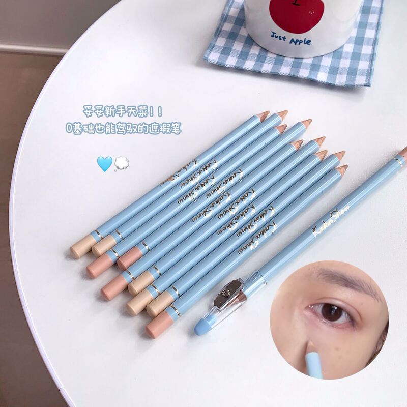 Kakashow Slimming Silky Concealer Pen Covers Dark Circles and Acne Marks, Naturally Easy to Apply, Comes with a Pen Knife Concealer Pen