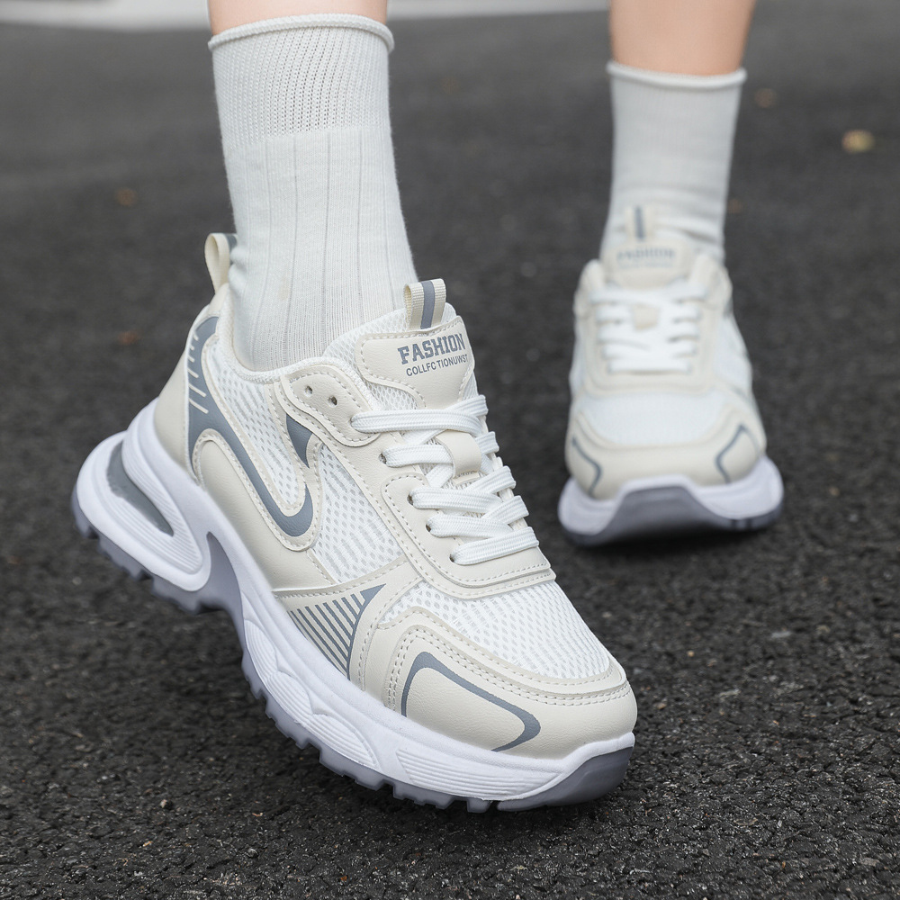 Zapatos deportivos casuales de mujer Starhe plata zapatos de suela gruesa para mujeres primavera 2025 nuevas tendencias de moda zapatos de mujer