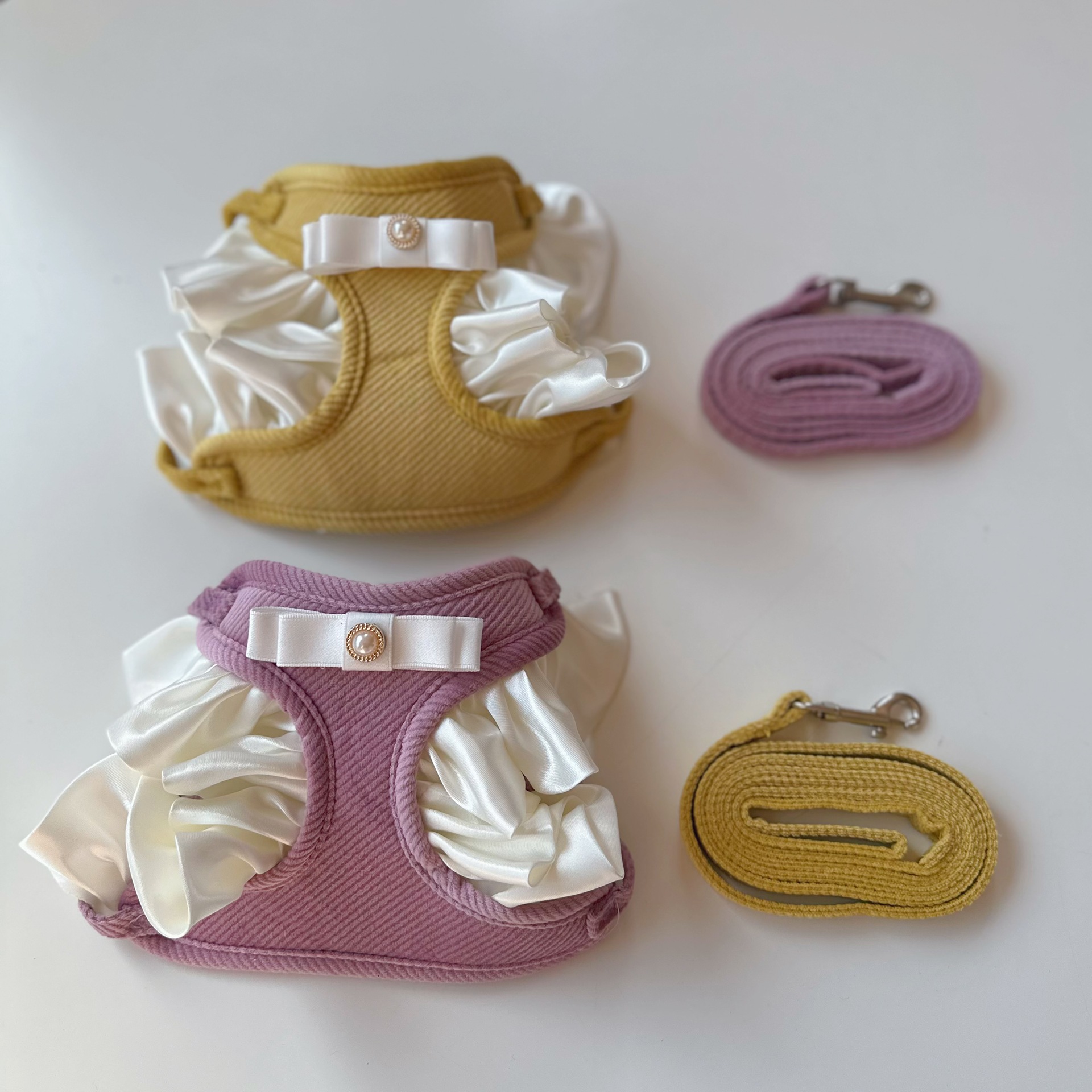 Guinzaglio per cuccioli in pizzo in stile coreano per Yorkshire Terrier, per passeggiate all'aperto, per cani e gatti_voghion.com