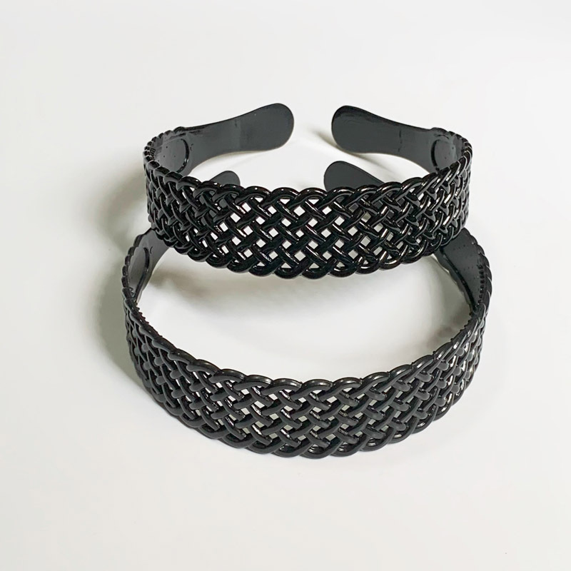 3CM de ancho diadema negro simple malla diadema dentada antideslizante cara lavado diadema amplia diadema hombres y mujeres diadema accesorios para el cabello