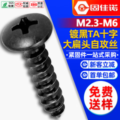 TA十字黒大平頭タッピングねじ傘頭タッピングキノコ頭タッピングM3/M4/M4/m 5