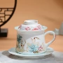 手绘过滤一体办公室茶杯