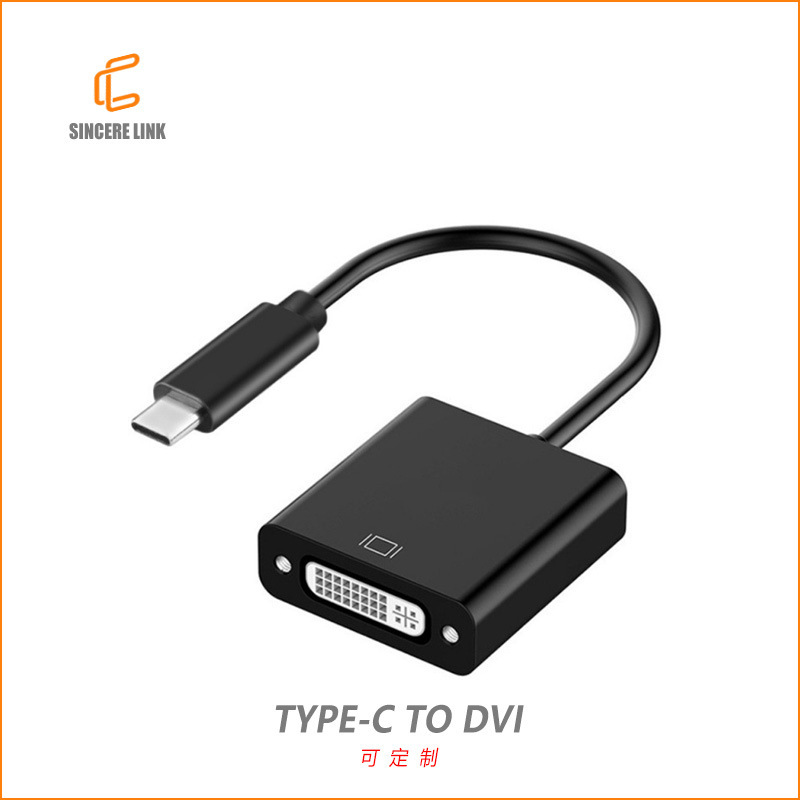 Source Direct Supply Type-c TO dvi HD 4k30hz Adapter Mac Notebook Mobile Phone USB-C TO DVI