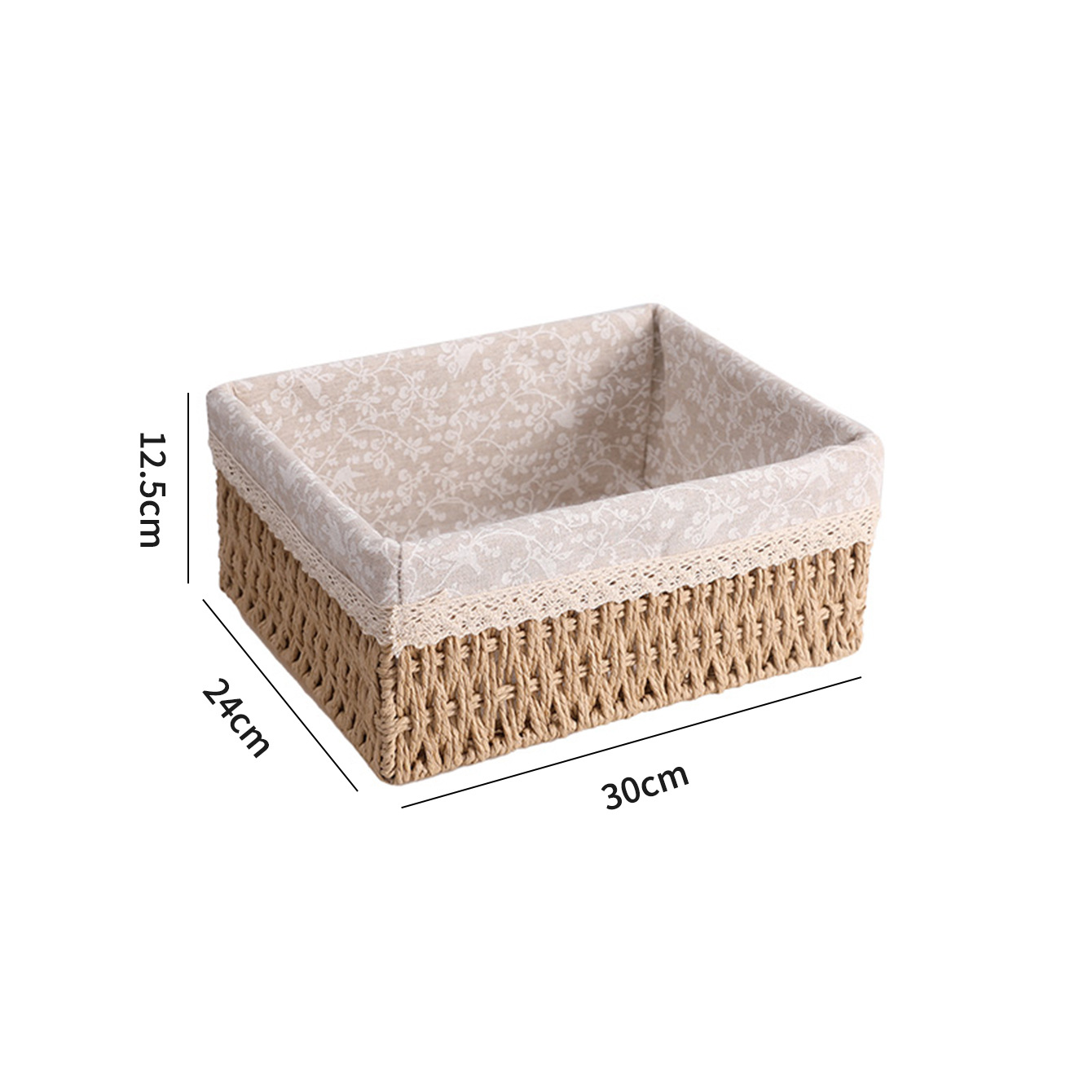 Transfronterizo trenzado cesta de almacenamiento mesa de té caja de almacenamiento bocadillos cosméticos cesta de almacenamiento cajas de almacenamiento trenzadas