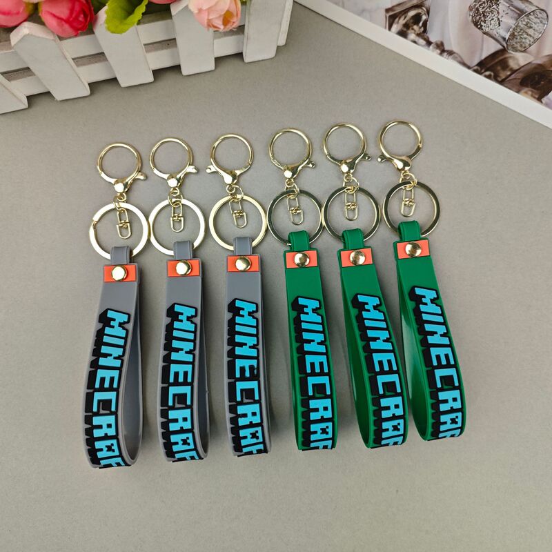 My World Letter PVC Soft Rubber Keychain Car Cute Creative Soft Rubber Three-dimensional Keychain My World Letter PVC Soft Rubber Keychain Car Cute Creative Soft Rubber Three-dimensional Keychain