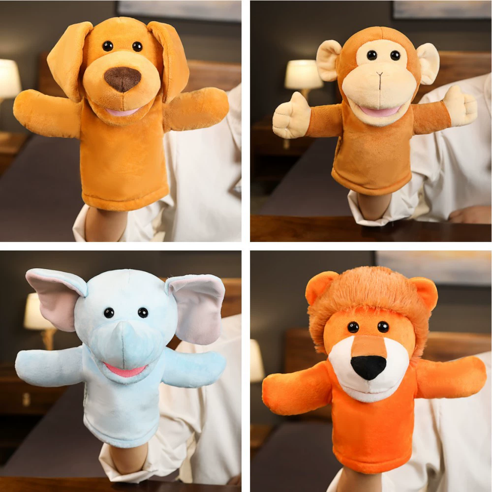Hand puppet, plush props for kindergarten, amusing interactive toy, family games